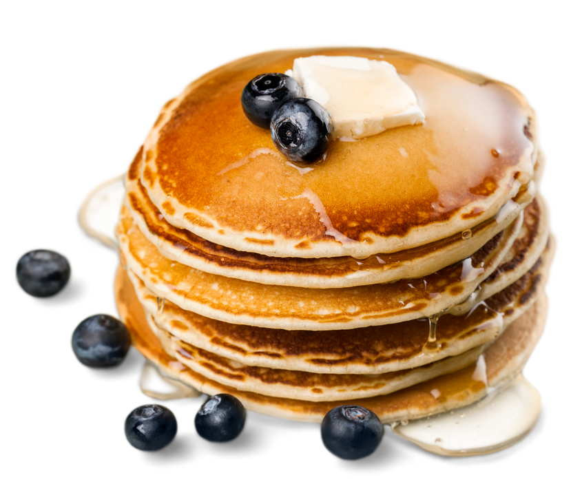 Stack of Pancakes with Berries